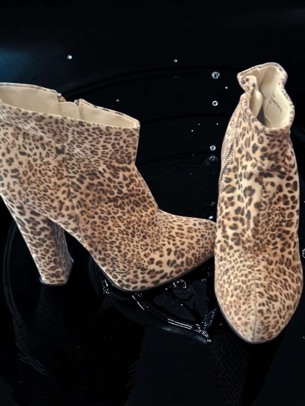 Diba Leopard Print Ankle Boots Womens Shoes Size 9 Autumn Fashion Cute Trendy